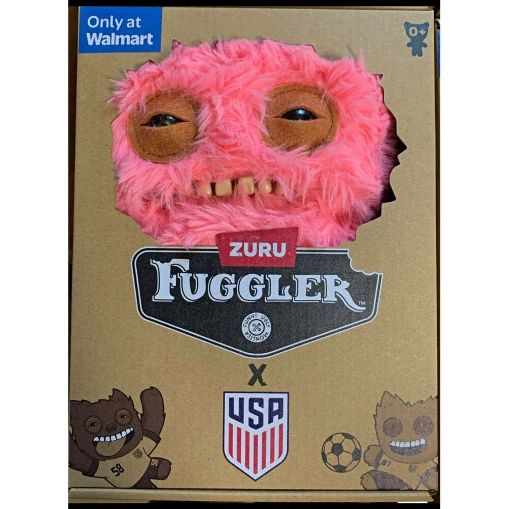 ZURU Fuggler x USA Soccer Pink Plush Stuffed Animal, Walmart Exclusive